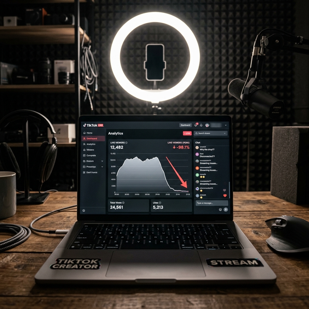 TikTok Live Viewers Dropped After Taking a Break: Algorithmic Explanations